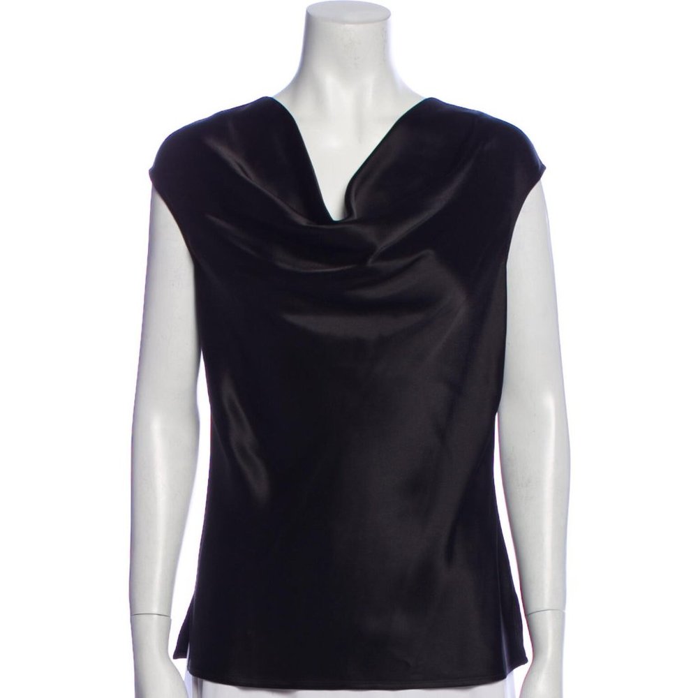 ST. JOHN COUTURE Cowl Neck Sleeveless Top